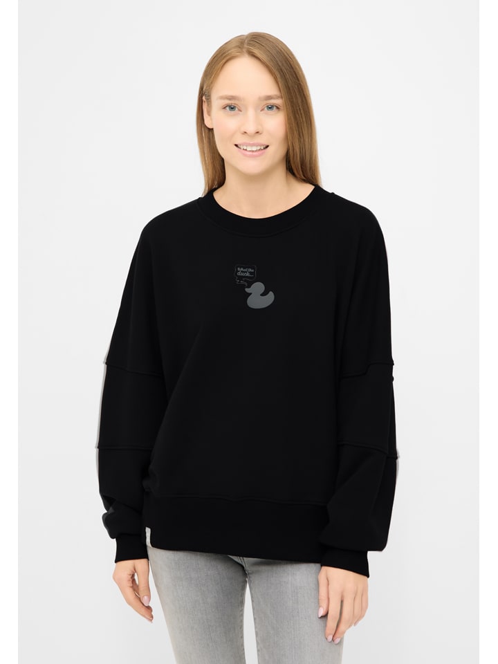 Sweatshirt in Schwarz