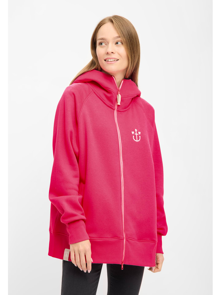 Sweatjacke in Pink