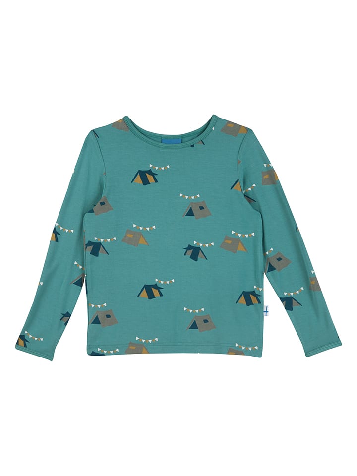 Longsleeve "Juhannus Sun" in Türkis
