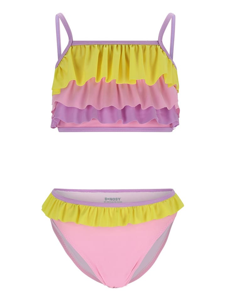 Bikini "Whitney" in Rosa/ Gelb