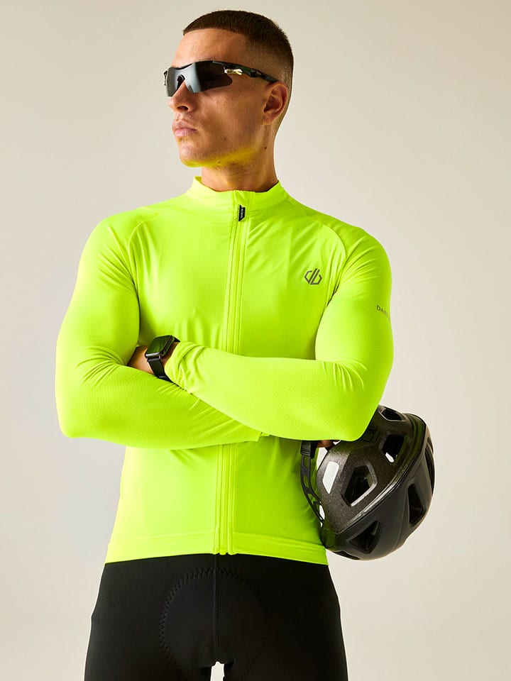Fahrradtrikot "Lightning" in Neongelb