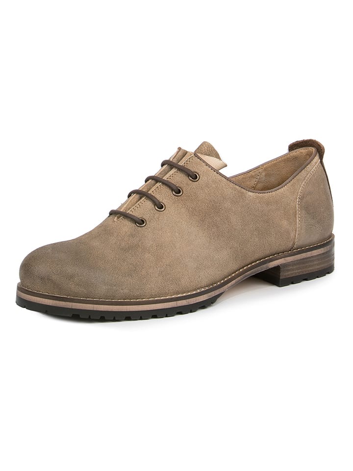 Leder-Haferlschuhe "Caruso" in Camel