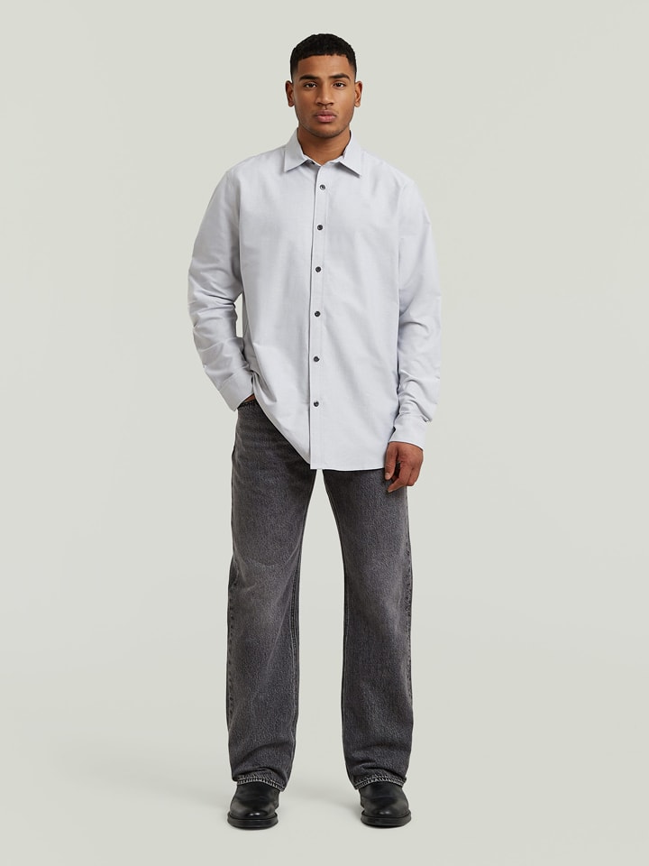 Blouse - regular fit - grijs