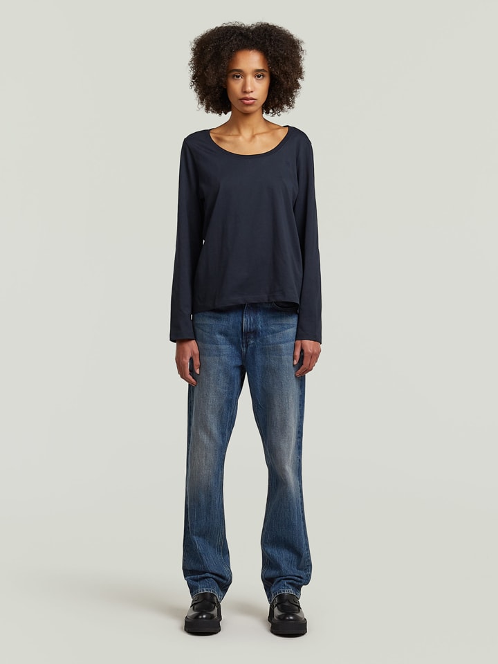 Longsleeve in Dunkelblau