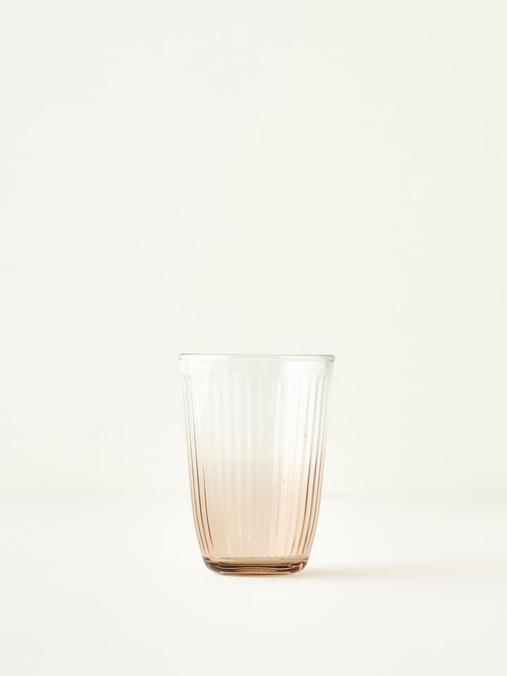 Szklanka "Line" w kolorze jasnobrązowym - 390 ml