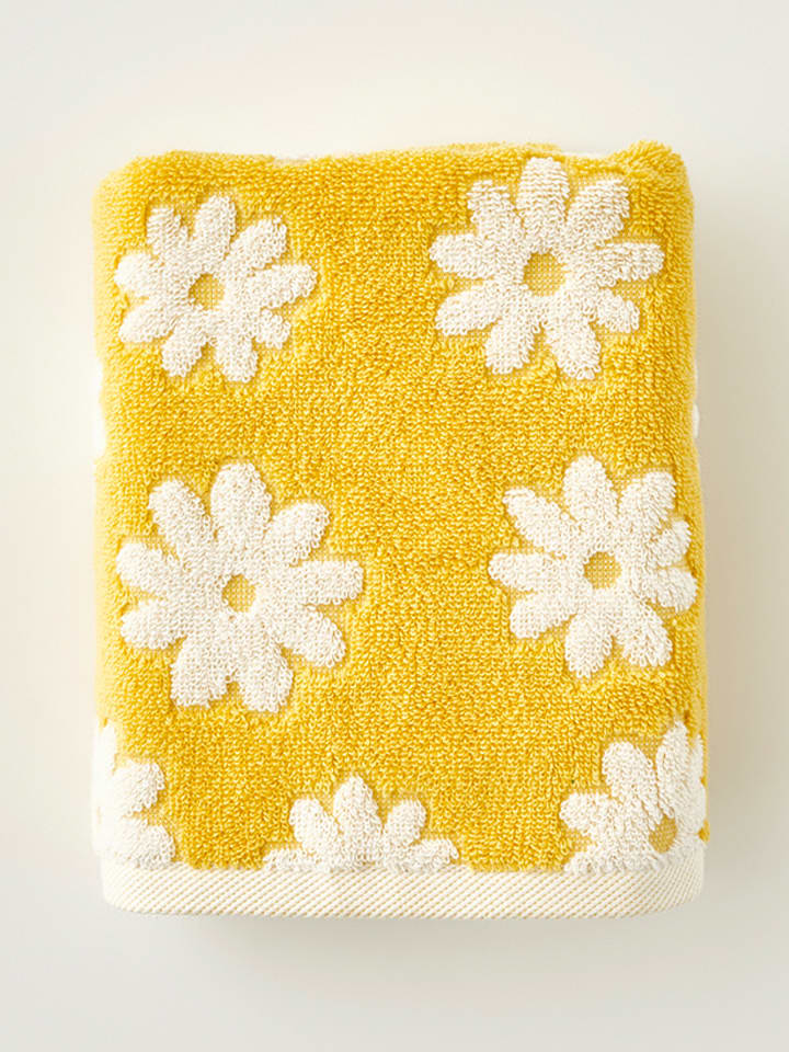 Ręcznik "Daisy" w kolorze żółtym do rąk - 50 x 30 cm