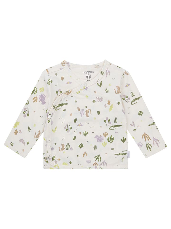 Wikkel longsleeve "Ojai" crème