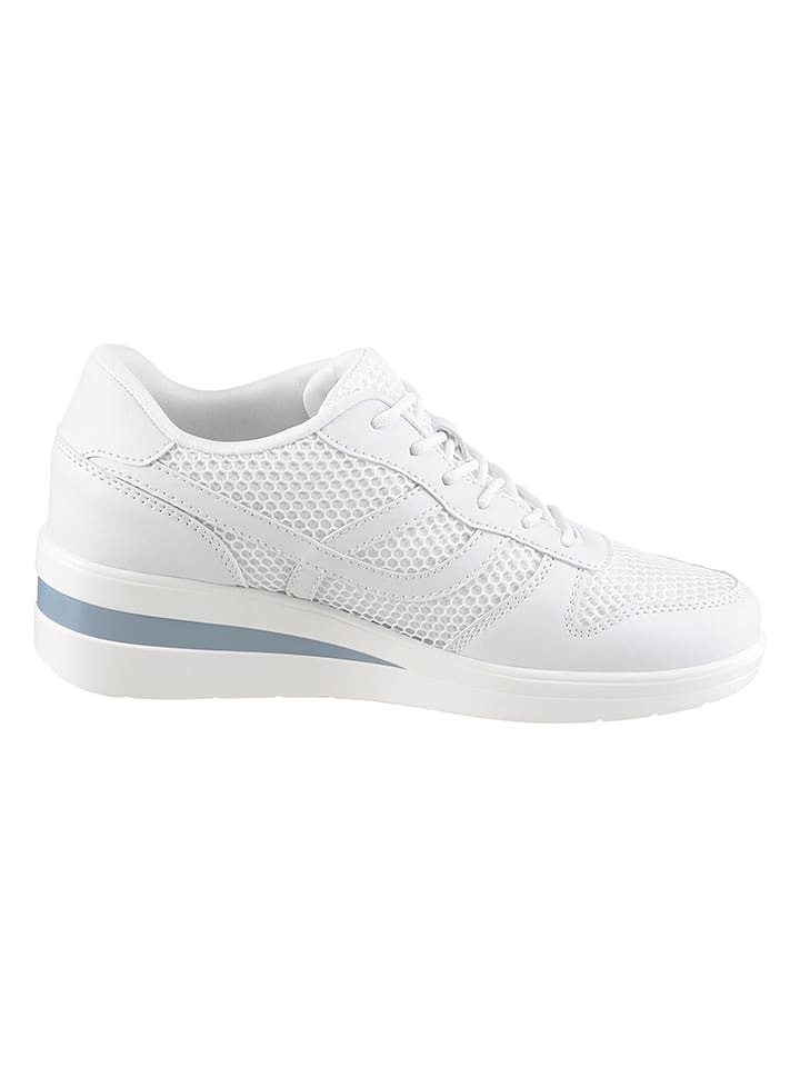 Sleehaksneakers wit