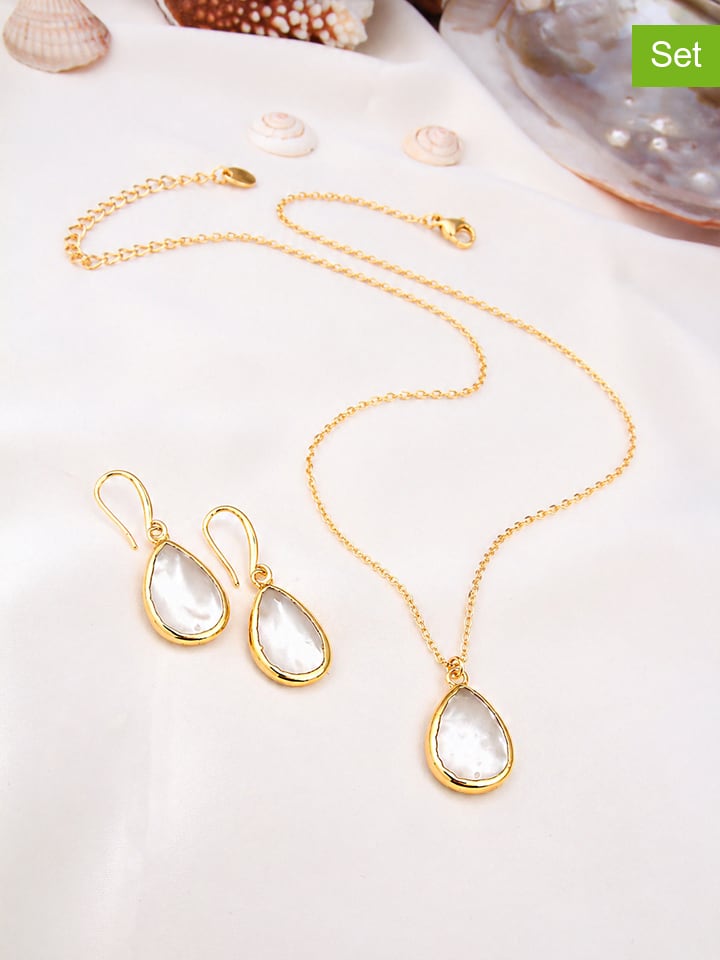 2-delige sieradenset: ketting en oorhangers