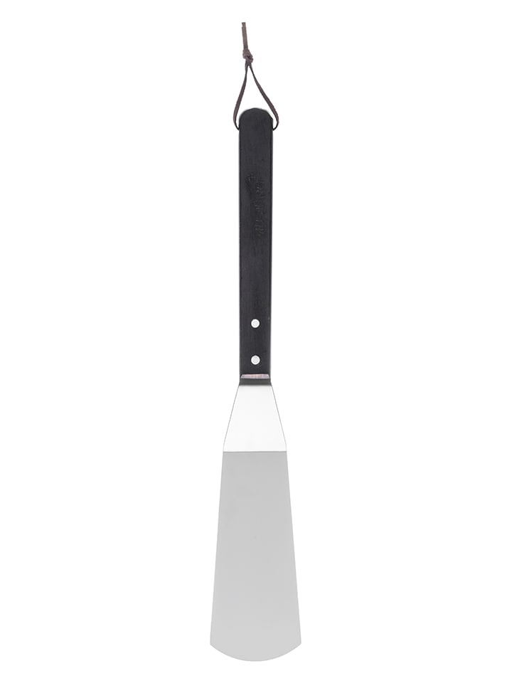 Łopatka grillowa w kolorze srebrno-czarnym - wys. 46 cm