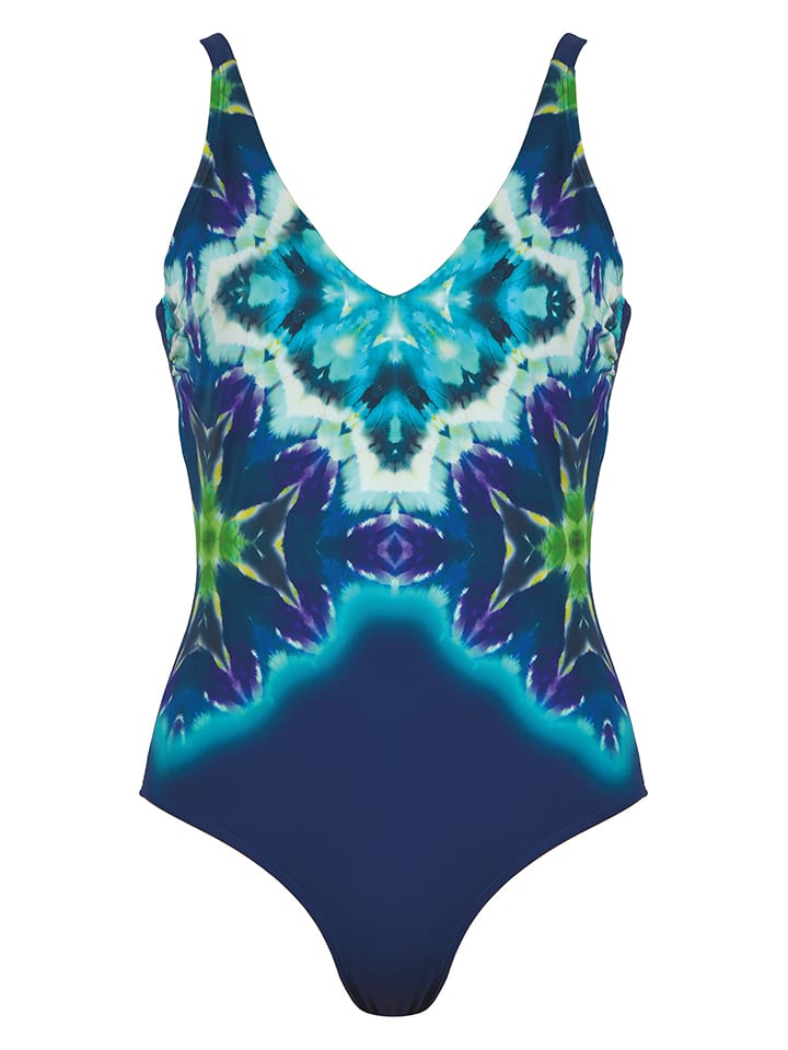 Shape-Badeanzug in Blau