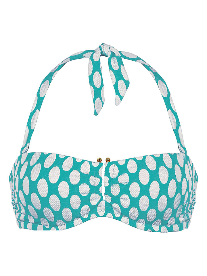 Biustonosz bikini w kolorze turkusowym