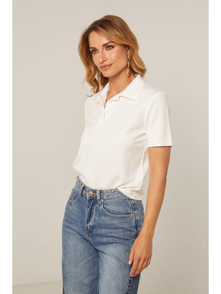 Koszulka polo "Ermine" w kolorze białym