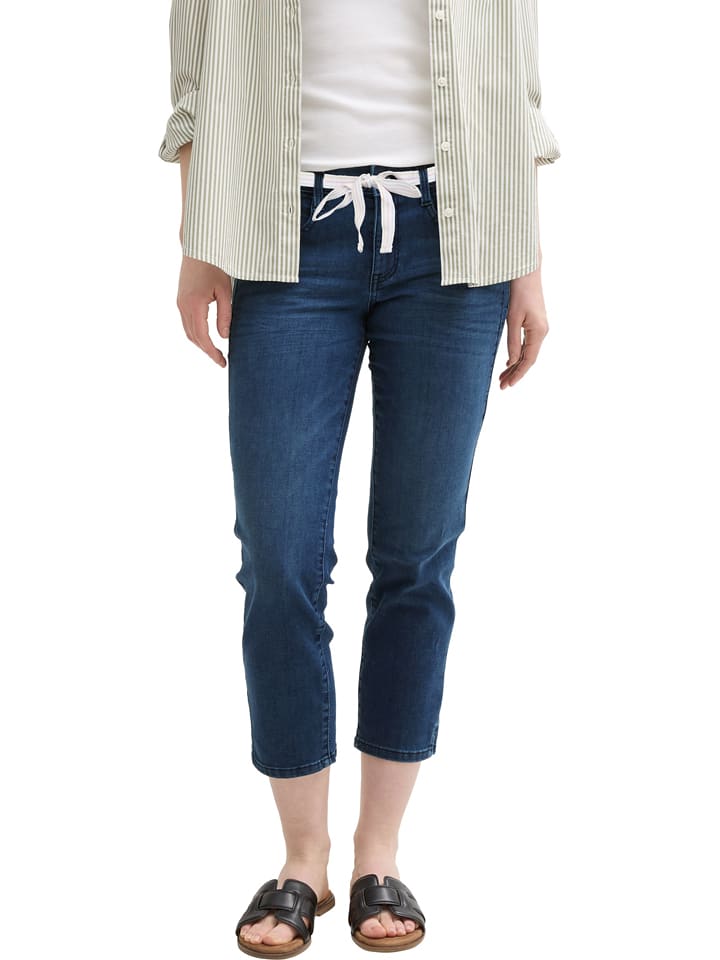 Capri-spijkerbroek - slim fit - blauw