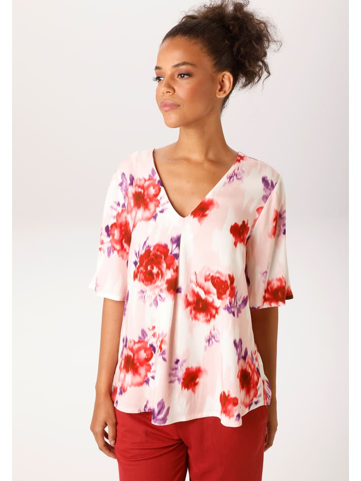 Bluse in Rosa/ Rot