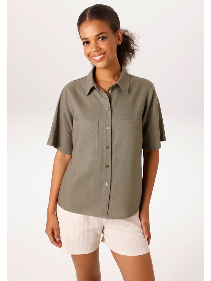 Bluzka w kolorze khaki
