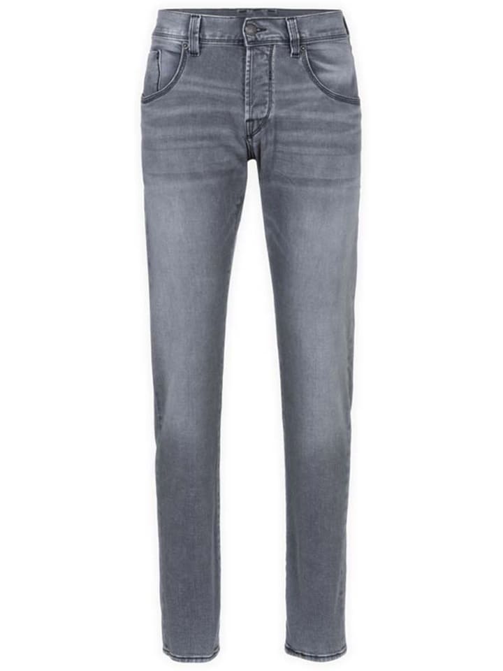 Dżinsy "Trade" - Slim fit - w kolorze szarym