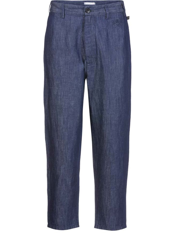 Chinobroek "Crafton" donkerblauw