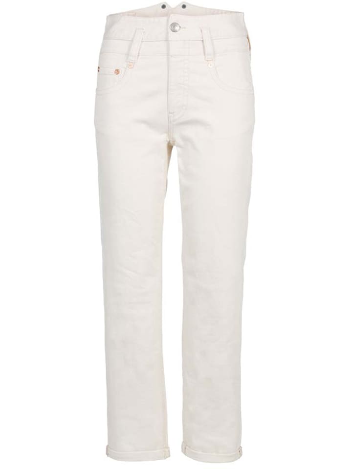 Dżinsy "Pitch" - Tapered fit - w kolorze kremowym