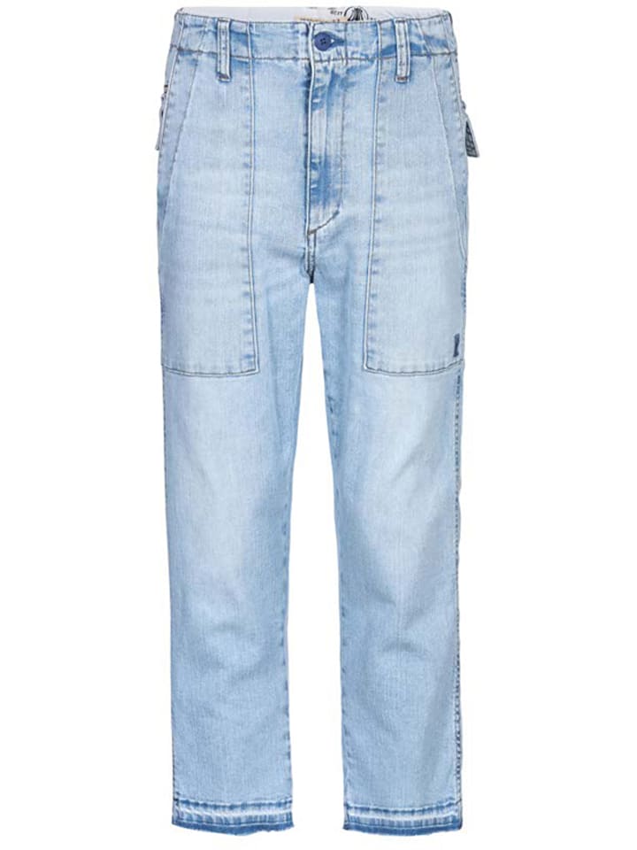 Dżinsy "Fatique" - Slim fit - w kolorze błękitnym