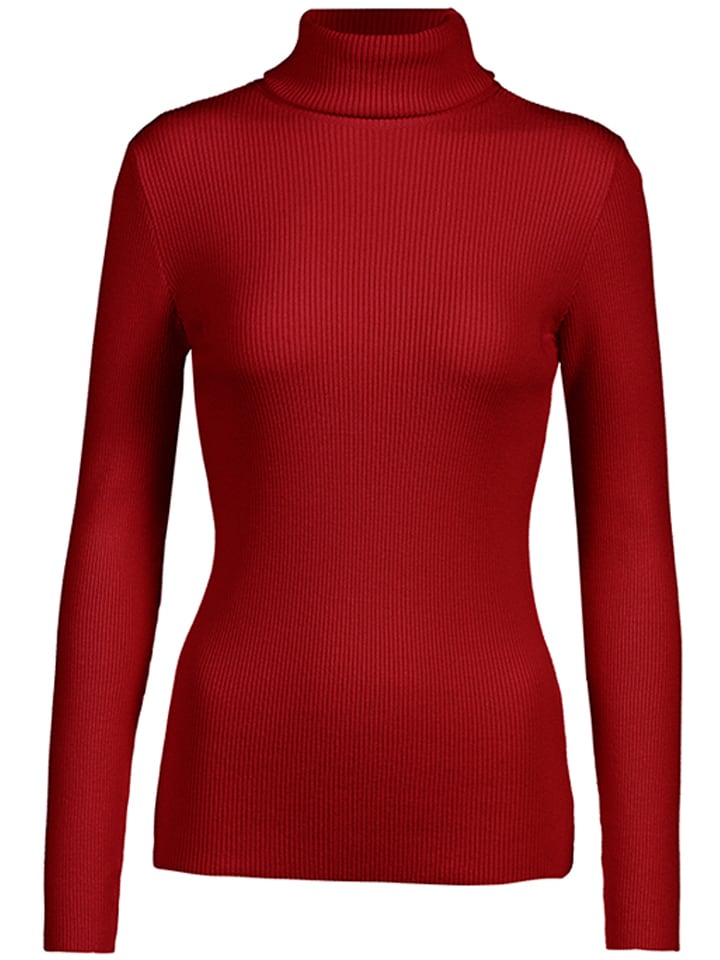Rollkragenpullover "Sinah" in Rot