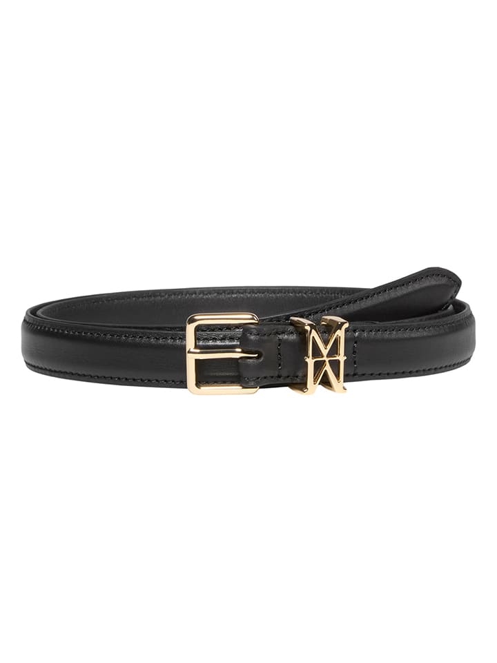 Leder-Gürtel in Schwarz
