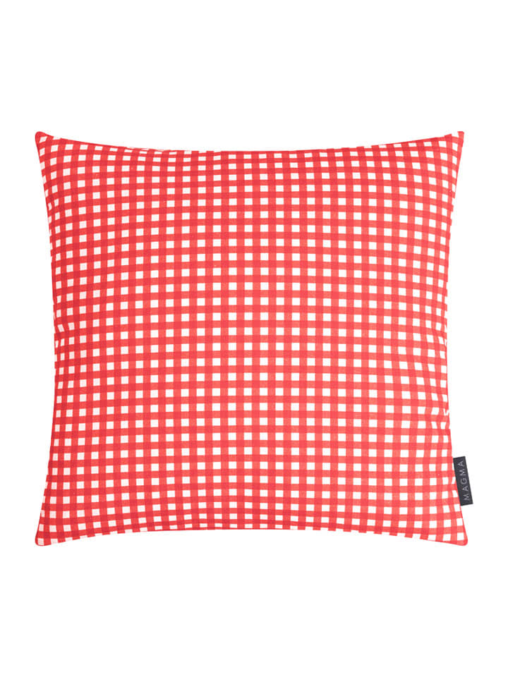Poszewka "Vichy" w kolorze czerwonym na poduszke - 45 x 45 cm