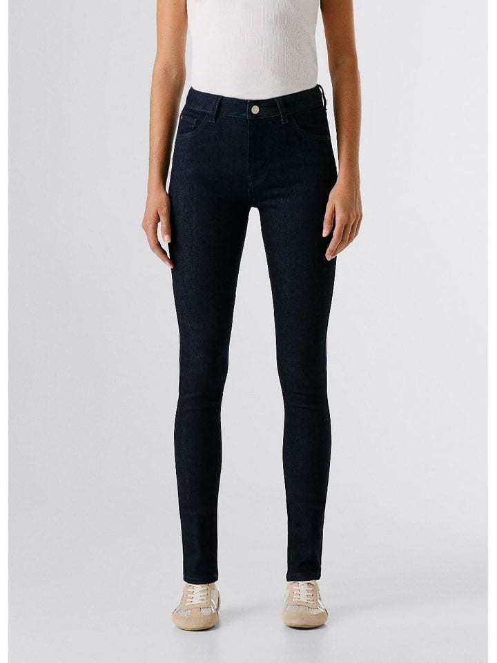 Dżinsy - Skinny fit - w kolorze czarnym