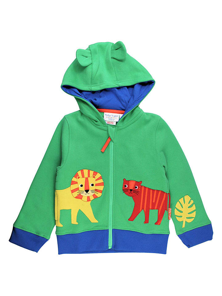 Sweatjacke in Grün
