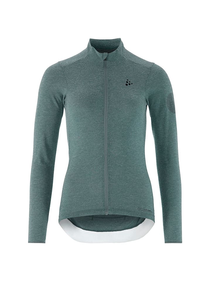 Koszulka kolarska "Core Bike Essence Wool" w kolorze turkusowym