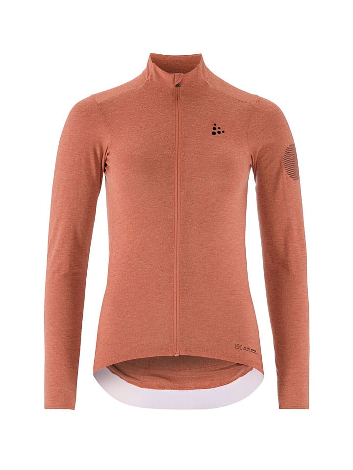 Koszulka kolarska "Core Bike Essence Wool" w kolorze pomarańczowym