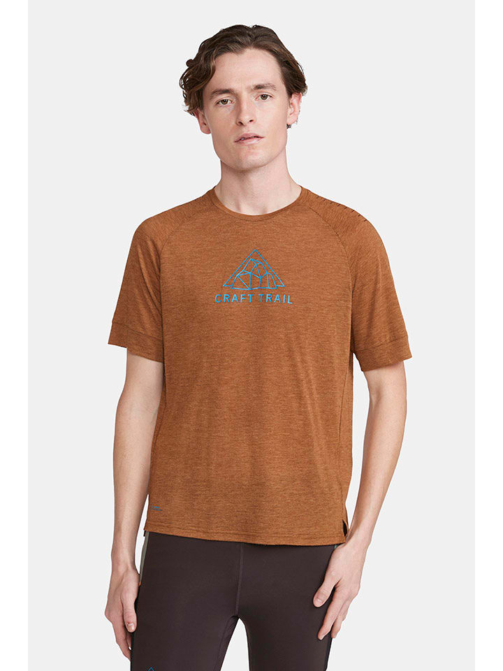 Trainingsshirt "ADV Trail Wool" lichtbruin