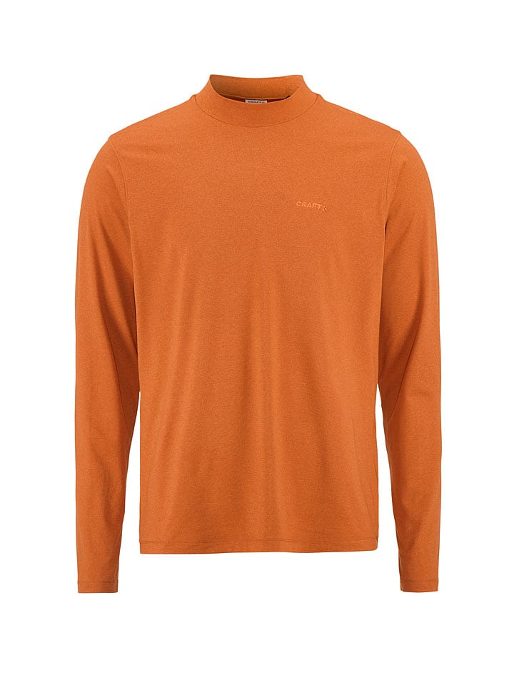 Functionele longsleeve "Flow" oranje