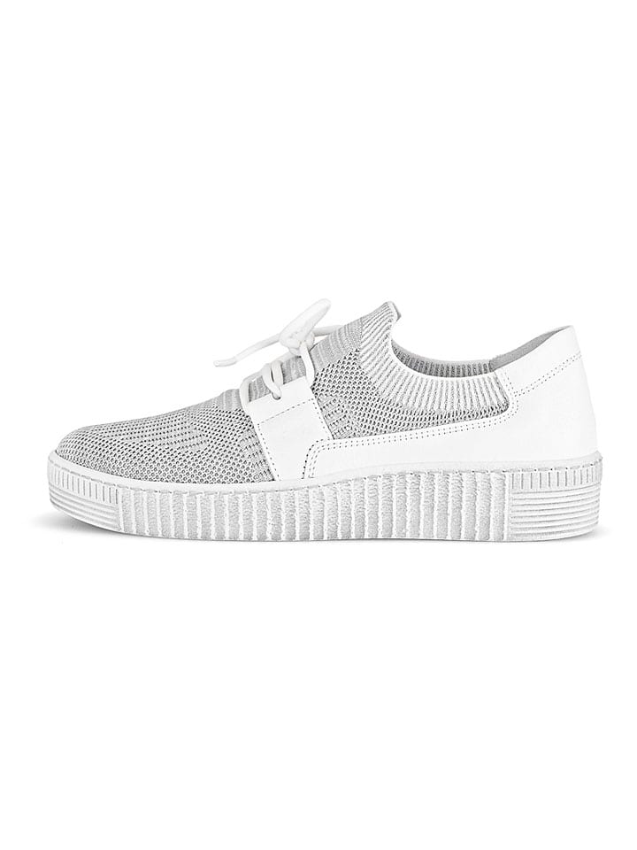 Sneakersy w kolorze szaro-białym