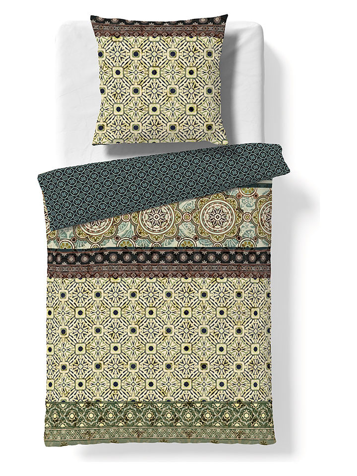 Komplet pościeli satynowej "Bed Art S" w kolorze zielonym