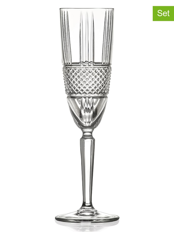 6er-Set: Champagnerflöten "Brillante" - 190 ml