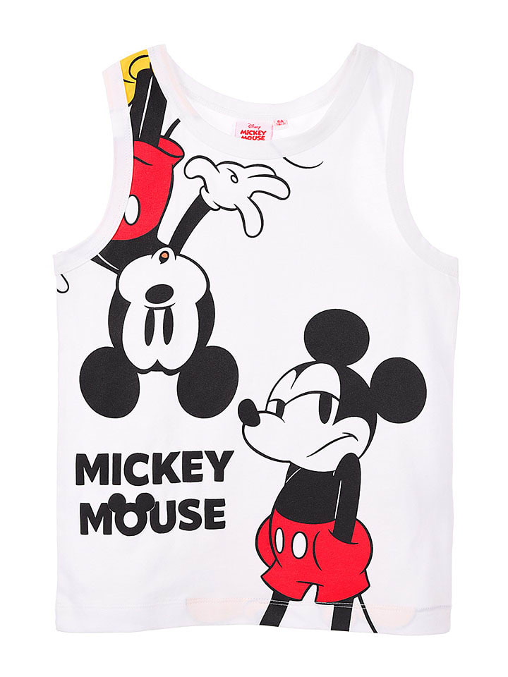 Top "Mickey" w kolorze białym