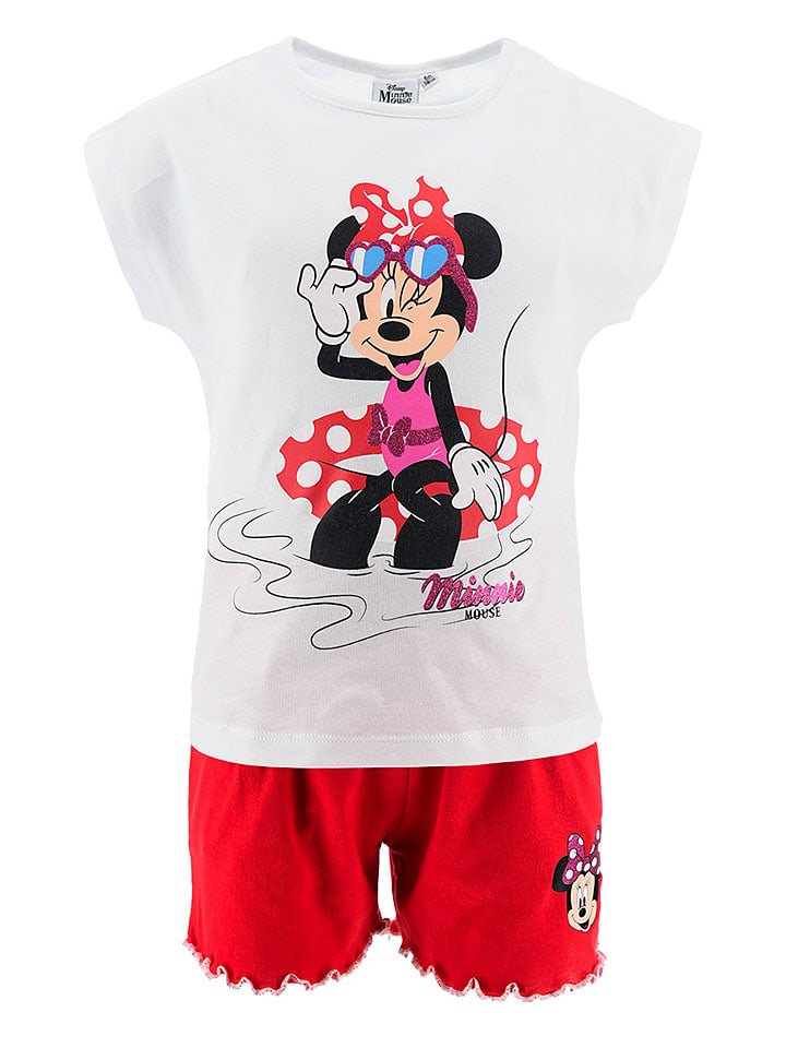 2-częściowy zestaw "Minnie" w kolorze biało-czerwonym