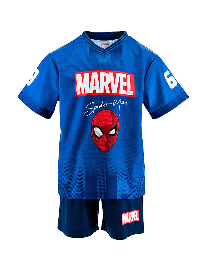 2-częściowy zestaw "Spiderman" w kolorze niebieskim