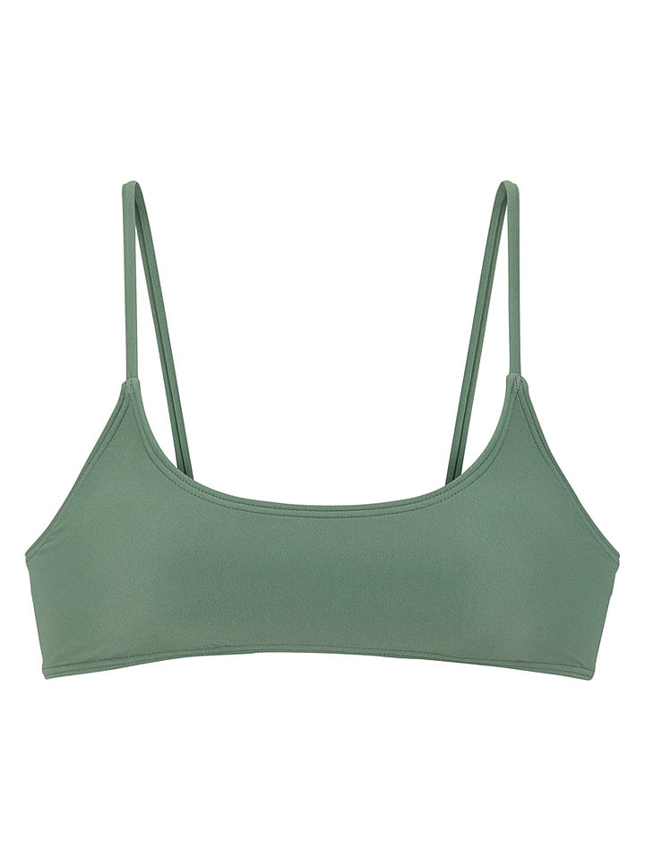 Biustonosz bikini w kolorze zielonym
