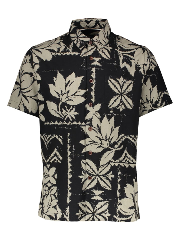 Koszula "Roots" - Regular fit - w kolorze czarnym