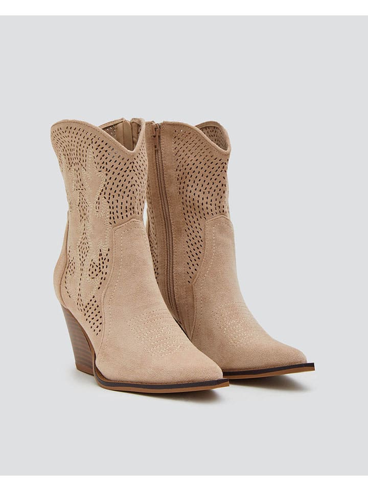 Enkellaarzen beige