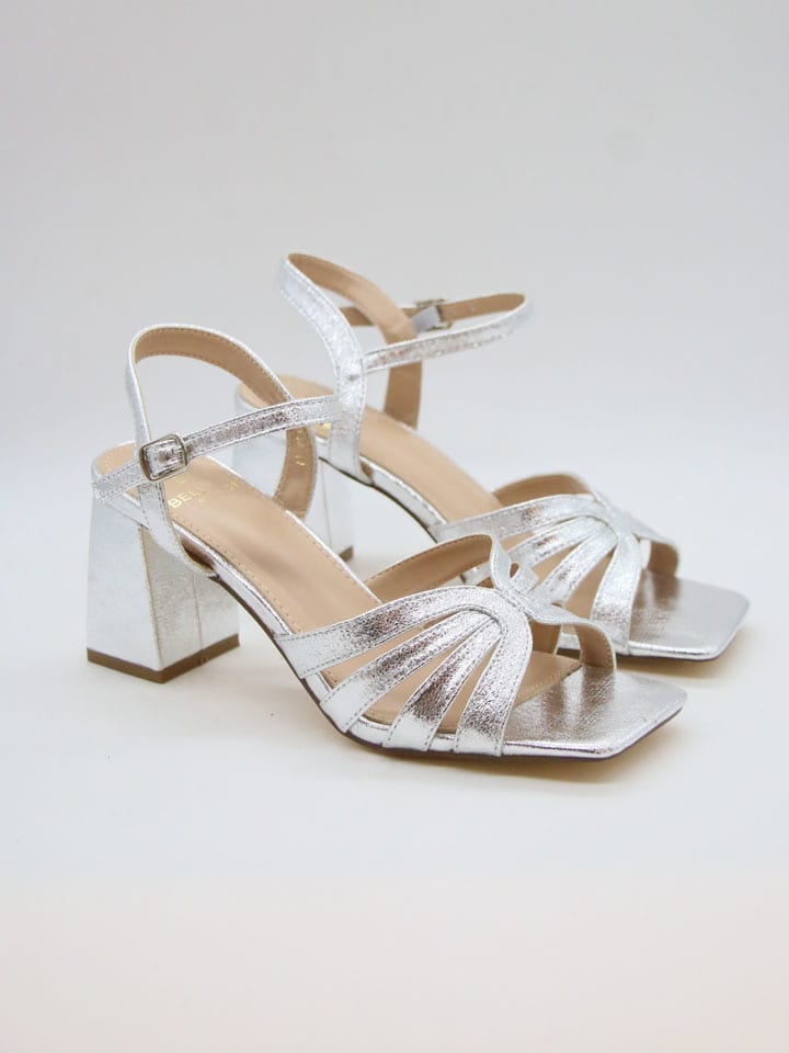 Sandaletten in Silber