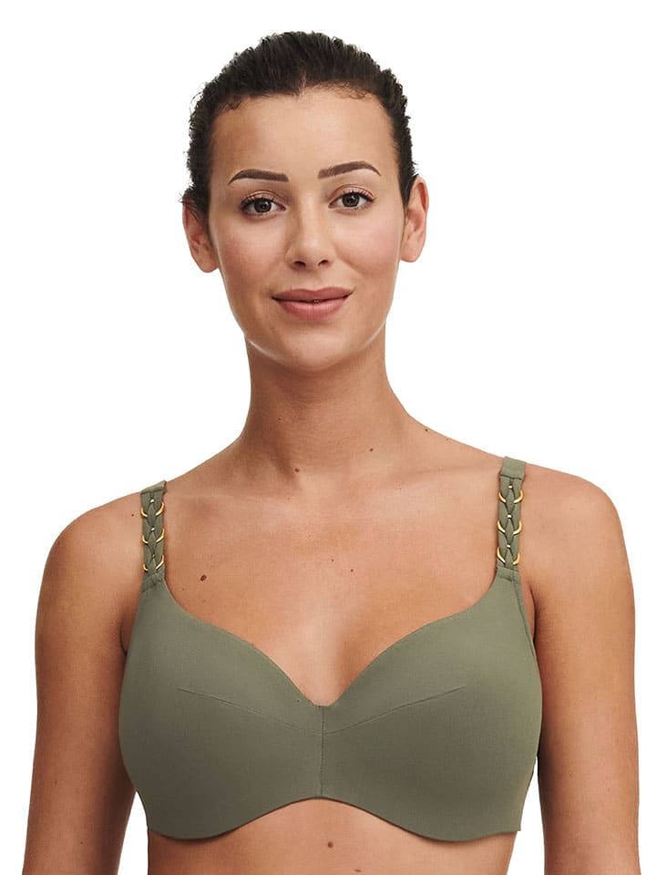 Biustonosz bikini w kolorze khaki