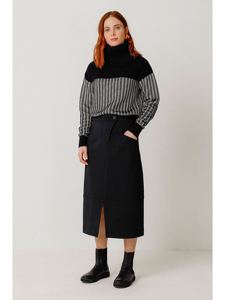 Pullover "Rebeka" in Schwarz/ Weiß
