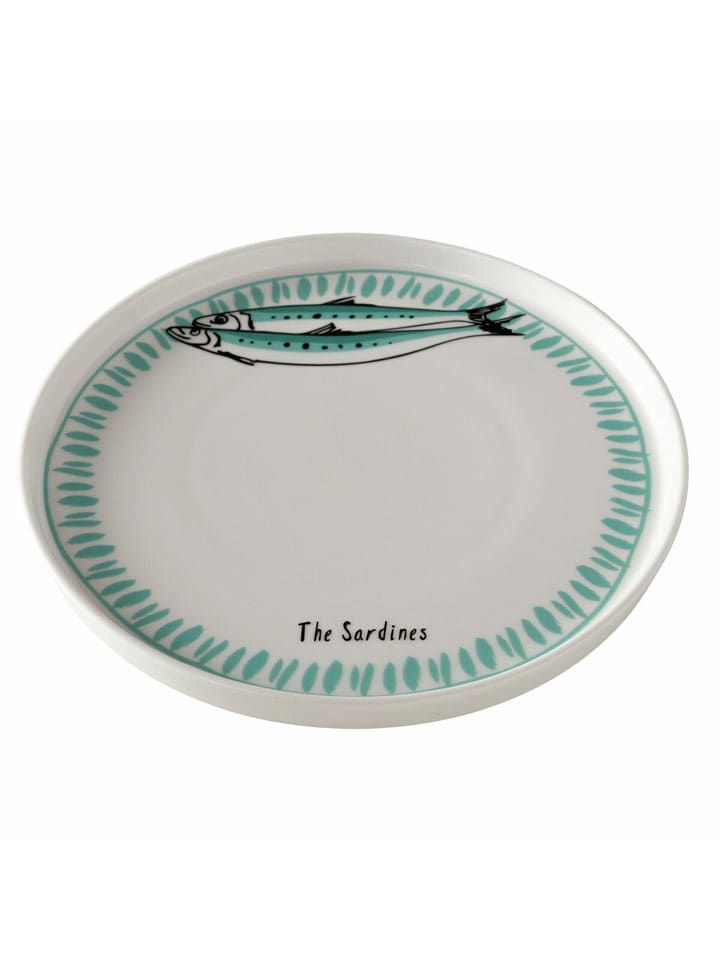 Talerz "Sardine" w kolorze biało-błękitnym - Ø 20,5 cm