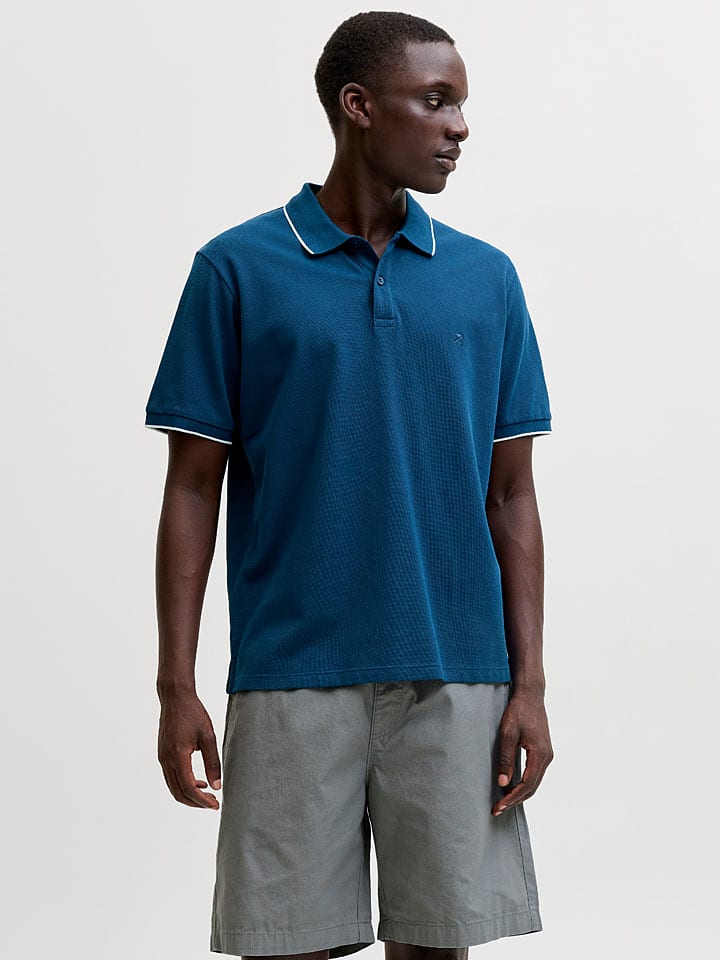 Koszulka polo "Blaweston" w kolorze niebieskim