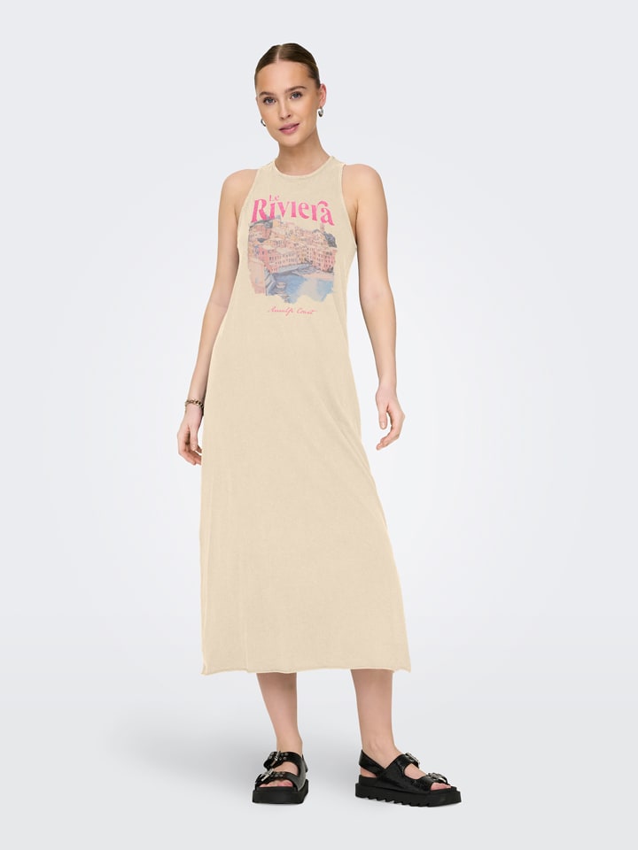 Kleid in Beige