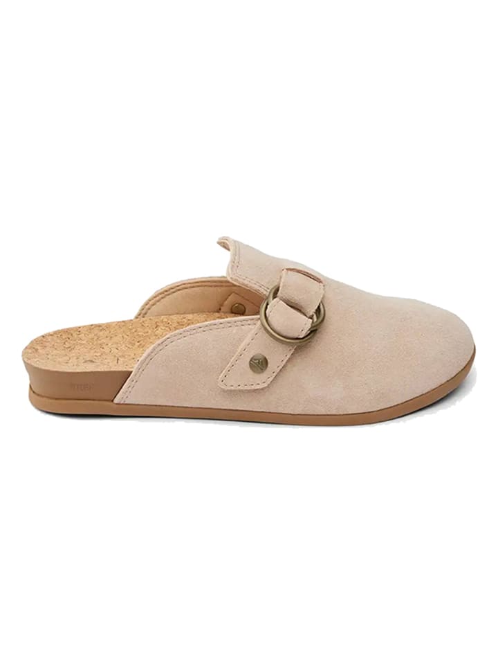 Leder-Clogs "Serenity" in Beige