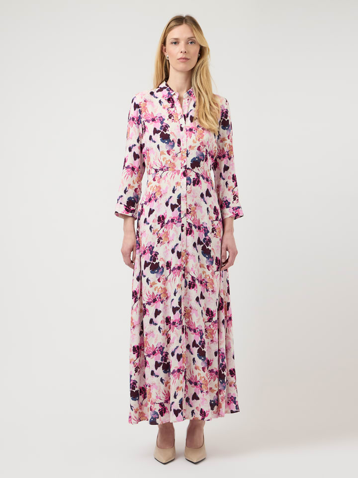 Kleid in Creme/ Rosa